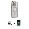 MARSİLYAN™- iPhone 14 Pro Max Kılıf Zirve Doku Prime - Şeffaf 360 Full Body Arka Koruyucu + Bilvis Titan Kamera Lens - GS