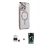 MARSİLYAN™- iPhone 14 Pro Max Kılıf Zirve Doku Prime - Şeffaf 360 Full Body Arka Koruyucu + Bilvis Titan Kamera Lens - GS
