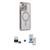 MARSİLYAN™- iPhone 14 Pro Max Kılıf Zirve Doku Prime - Şeffaf Royal Nano Ekran Koruyucu + Bilvis Titan Kamera Lens - GS