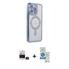 MARSİLYAN™- iPhone 14 Pro Max Kılıf Zirve Doku Prime - Şeffaf Royal Nano Ekran Koruyucu + Bilvis Titan Kamera Lens - DNMR