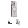 MARSİLYAN™- iPhone 14 Pro Max Kılıf Zirve Doku Prime - Şeffaf Royal Nano Ekran Koruyucu + Bilvis Titan Kamera Lens - DNMR