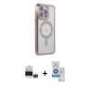 MARSİLYAN™- iPhone 14 Pro Max Kılıf Zirve Doku Prime - Şeffaf Royal Nano Ekran Koruyucu + Bilvis Titan Kamera Lens - DNMR