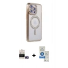 MARSİLYAN™- iPhone 14 Pro Max Kılıf Zirve Doku Prime - Şeffaf Royal Nano Ekran Koruyucu + Bilvis Titan Kamera Lens - GS