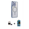 MARSİLYAN™- iPhone 14 Pro Max Kılıf Zirve Doku Prime - Siyah 18D Cam Ekran Koruyucu + Bilvis Titan Kamera Lens - DNMR