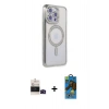 MARSİLYAN™- iPhone 14 Pro Max Kılıf Zirve Doku Prime - Siyah 18D Cam Ekran Koruyucu + Bilvis Titan Kamera Lens - SH