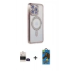 MARSİLYAN™- iPhone 14 Pro Max Kılıf Zirve Doku Prime - Siyah 18D Cam Ekran Koruyucu + Bilvis Titan Kamera Lens - SH