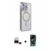 MARSİLYAN™- iPhone 14 Pro Max Kılıf Zirve Doku Prime - Siyah 360 Mat Full Body Arka Koruyucu + Bilvis Titan Kamera Lens - DNMR