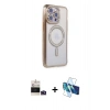 MARSİLYAN™- iPhone 14 Pro Max Kılıf Zirve Doku Prime - Siyah 3D Antistatik Cam Ekran Koruyucu + Bilvis Titan Kamera Lens - DNMR