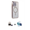 MARSİLYAN™- iPhone 14 Pro Max Kılıf Zirve Doku Prime - Siyah 3D Antistatik Cam Ekran Koruyucu + Bilvis Titan Kamera Lens - SH