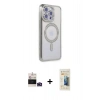 MARSİLYAN™- iPhone 14 Pro Max Kılıf Zirve Doku Prime - Siyah 6D Mat Seramik Hayalet Nano Ekran Koruyucu + Bilvis Titan Kamera Lens - DNMR
