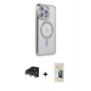 MARSİLYAN™- iPhone 14 Pro Max Kılıf Zirve Doku Prime - Siyah 6D Mat Seramik Hayalet Nano Ekran Koruyucu + Raze Metal Kamera Lens - GS