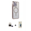 MARSİLYAN™- iPhone 14 Pro Max Kılıf Zirve Doku Prime - Siyah 6D Mat Seramik Hayalet Nano Ekran Koruyucu + Bilvis Titan Kamera Lens - GS