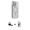 MARSİLYAN™- iPhone 14 Pro Max Kılıf Zirve Doku Prime - Siyah Bilvis 3D Mat Cam Ekran Koruyucu + Bilvis Titan Kamera Lens - DNMR