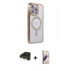 MARSİLYAN™- iPhone 14 Pro Max Kılıf Zirve Doku Prime - Siyah Bilvis 3D Mat Cam Ekran Koruyucu + Raze Metal Kamera Lens - GD