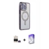 MARSİLYAN™- iPhone 14 Pro Max Kılıf Zirve Doku Prime - Siyah Bilvis 5in1 3D Magic Cam Ekran Koruyucu + Bilvis Titan Kamera Lens - GS