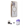 MARSİLYAN™- iPhone 14 Pro Max Kılıf Zirve Doku Prime - Siyah Bilvis 5in1 3D Magic Cam Ekran Koruyucu + Bilvis Titan Kamera Lens - DNMR