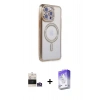 MARSİLYAN™- iPhone 14 Pro Max Kılıf Zirve Doku Prime - Siyah Bilvis 5in1 3D Magic Cam Ekran Koruyucu + Bilvis Titan Kamera Lens - GS