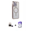 MARSİLYAN™- iPhone 14 Pro Max Kılıf Zirve Doku Prime - Siyah Bilvis 5in1 3D Magic Cam Ekran Koruyucu + Bilvis Titan Kamera Lens - SH
