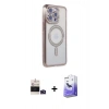 MARSİLYAN™- iPhone 14 Pro Max Kılıf Zirve Doku Prime - Siyah Bilvis 5in1 5D Magic Hayalet Cam Ekran Koruyucu + Bilvis Titan Kamera Lens - DNMR