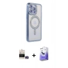 MARSİLYAN™- iPhone 14 Pro Max Kılıf Zirve Doku Prime - Siyah Bilvis 5in1 5D Magic Hayalet Cam Ekran Koruyucu + Bilvis Titan Kamera Lens - GS