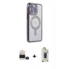 MARSİLYAN™- iPhone 14 Pro Max Kılıf Zirve Doku Prime - Siyah Bilvis Hayalet Cam Ekran Koruyucu + Bilvis Titan Kamera Lens - SH