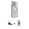 MARSİLYAN™- iPhone 14 Pro Max Kılıf Zirve Doku Prime - Siyah Bilvis Hayalet Cam Ekran Koruyucu + Bilvis Titan Kamera Lens - SH