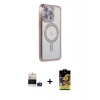MARSİLYAN™- iPhone 14 Pro Max Kılıf Zirve Doku Prime - Siyah Buffer Cam Ekran Koruyucu + Bilvis Titan Kamera Lens - DNMR