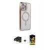 MARSİLYAN™- iPhone 14 Pro Max Kılıf Zirve Doku Prime - Siyah Buffer Cam Ekran Koruyucu + Raze Metal Kamera Lens - GD