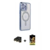 MARSİLYAN™- iPhone 14 Pro Max Kılıf Zirve Doku Prime - Siyah Buffer Cam Ekran Koruyucu + Raze Metal Kamera Lens - GD