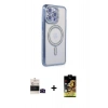 MARSİLYAN™- iPhone 14 Pro Max Kılıf Zirve Doku Prime - Siyah Buffer Cam Ekran Koruyucu + Bilvis Titan Kamera Lens - SH