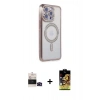 MARSİLYAN™- iPhone 14 Pro Max Kılıf Zirve Doku Prime - Siyah Buffer Cam Ekran Koruyucu + Bilvis Titan Kamera Lens - SH