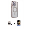MARSİLYAN™- iPhone 14 Pro Max Kılıf Zirve Doku Prime - Siyah Buffer Hayalet Cam Ekran Koruyucu + Siyah Bilvis Titan Kamera Lens