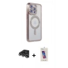 MARSİLYAN™- iPhone 14 Pro Max Kılıf Zirve Doku Prime - Siyah Joko 5D Cam + Raze Metal Kamera Lens - GS