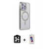 MARSİLYAN™- iPhone 14 Pro Max Kılıf Zirve Doku Prime - Siyah Joko 5D Cam + PVD Metal Kamera Lens - TU
