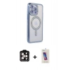 MARSİLYAN™- iPhone 14 Pro Max Kılıf Zirve Doku Prime - Siyah Joko 5D Cam + PVD Metal Kamera Lens - TU