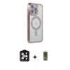MARSİLYAN™- iPhone 14 Pro Max Kılıf Zirve Doku Prime - Siyah Joko Magic 5D Hayalet Cam + PVD Metal Kamera Lens - TU