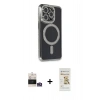 MARSİLYAN™- iPhone 14 Pro Max Kılıf Zirve Doku Prime - Siyah Mat Seramik Nano Ekran Koruyucu + Bilvis Titan Kamera Lens - GS