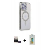 MARSİLYAN™- iPhone 14 Pro Max Kılıf Zirve Doku Prime - Siyah Polymer Nano Ekran Koruyucu + Bilvis Titan Kamera Lens - DNMR