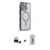 MARSİLYAN™- iPhone 14 Pro Max Kılıf Zirve Doku Prime - Siyah Polymer Nano Ekran Koruyucu + Bilvis Titan Kamera Lens - DNMR