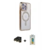 MARSİLYAN™- iPhone 14 Pro Max Kılıf Zirve Doku Prime - Siyah Polymer Nano Ekran Koruyucu + Raze Metal Kamera Lens - GD