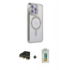 MARSİLYAN™- iPhone 14 Pro Max Kılıf Zirve Doku Prime - Siyah Polymer Nano Ekran Koruyucu + Raze Metal Kamera Lens - GD