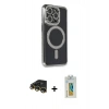 MARSİLYAN™- iPhone 14 Pro Max Kılıf Zirve Doku Prime - Siyah Polymer Nano Ekran Koruyucu + Raze Metal Kamera Lens - GD