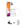 MARSİLYAN™- iPhone 14 Pro Max Kılıf Zirve Doku - Şeffaf Pasifik Cam Ekran Koruyucu + Bilvis Titan Kamera Lens - DNMR
