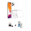 MARSİLYAN™- iPhone 14 Pro Max Kılıf Zirve Doku - Şeffaf Royal Nano Ekran Koruyucu + Bilvis Titan Kamera Lens - GS