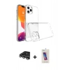 MARSİLYAN™- iPhone 14 Pro Max Kılıf Zirve Doku - Siyah Joko 5D Cam + Raze Metal Kamera Lens - GS