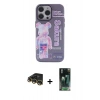 MARSİLYAN™- iPhone 14 Pro Max Kılıf Zirve Form Özel Seri - Şeffaf 360 Full Body Arka Koruyucu + Raze Metal Kamera Lens - GD