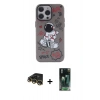 MARSİLYAN™- iPhone 14 Pro Max Kılıf Zirve Form Özel Seri - Şeffaf 360 Full Body Arka Koruyucu + Raze Metal Kamera Lens - GD