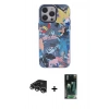 MARSİLYAN™- iPhone 14 Pro Max Kılıf Zirve Form Özel Seri - Şeffaf 360 Full Body Arka Koruyucu + Raze Metal Kamera Lens - GS