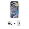 MARSİLYAN™- iPhone 14 Pro Max Kılıf Zirve Form Özel Seri - Şeffaf Pasifik Cam Ekran Koruyucu + Bilvis Titan Kamera Lens - GD