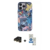 MARSİLYAN™- iPhone 14 Pro Max Kılıf Zirve Form Özel Seri - Şeffaf Royal Nano Ekran Koruyucu + Raze Metal Kamera Lens - GD